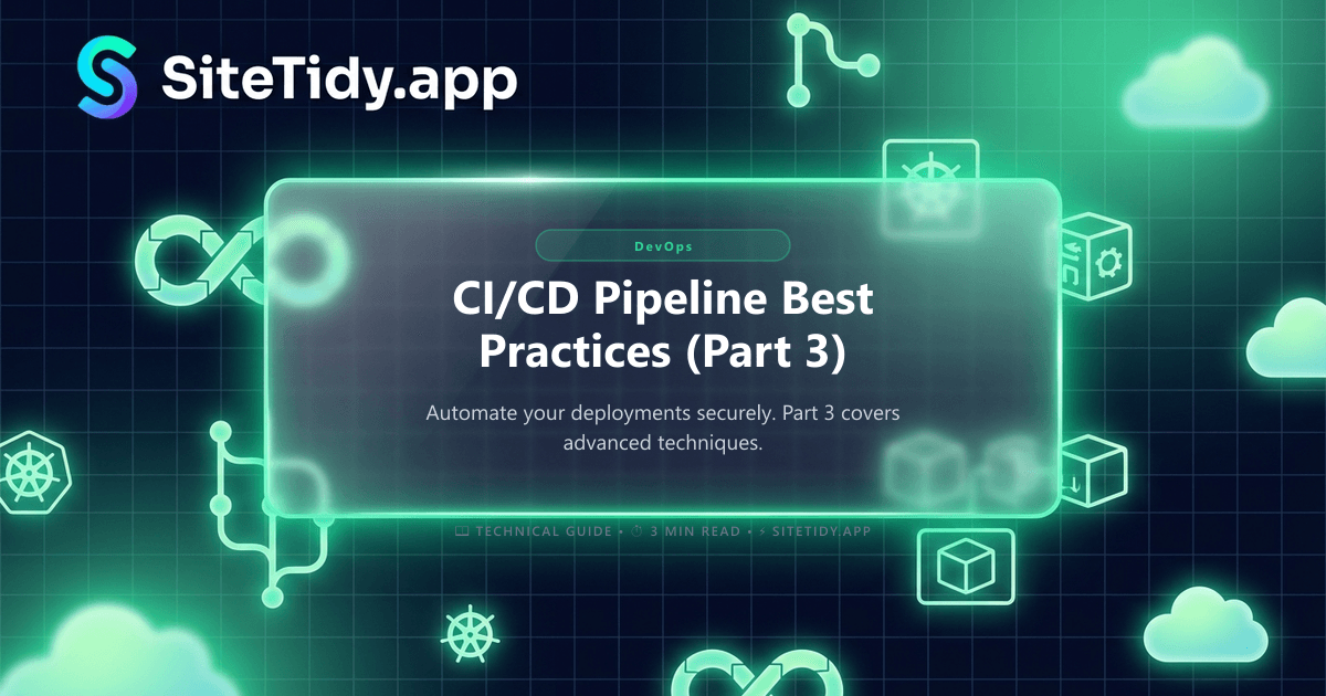 CI/CD Pipeline Best Practices (Part 3)