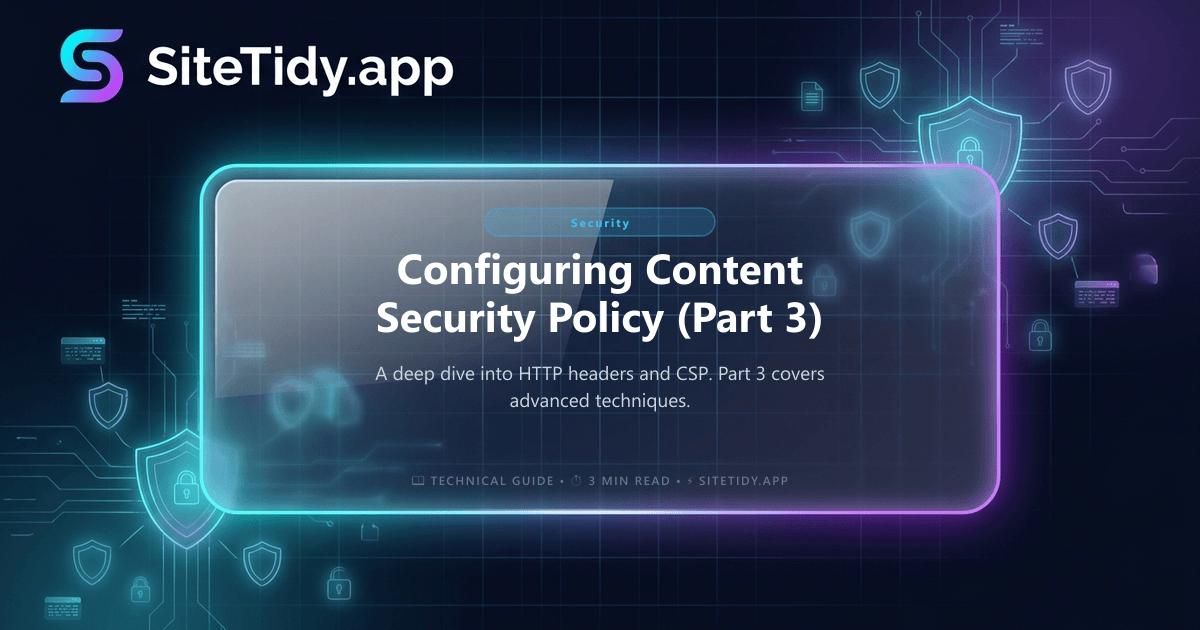 Configuring Content Security Policy (Part 3)