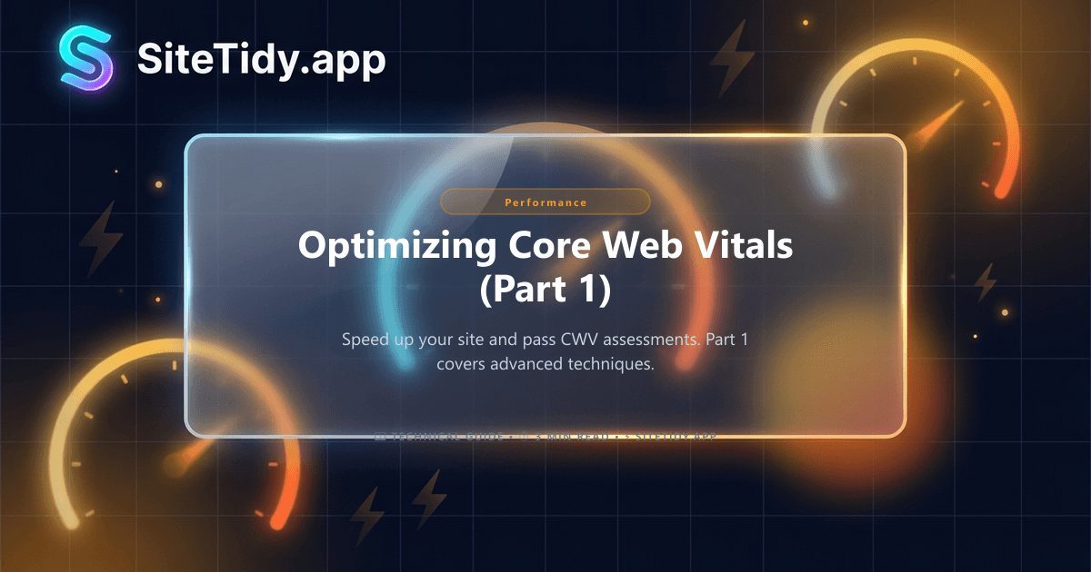 Optimizing Core Web Vitals (Part 1)