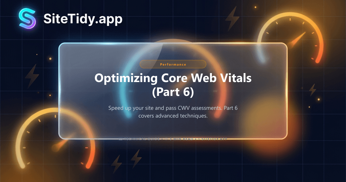 Optimizing Core Web Vitals (Part 6)